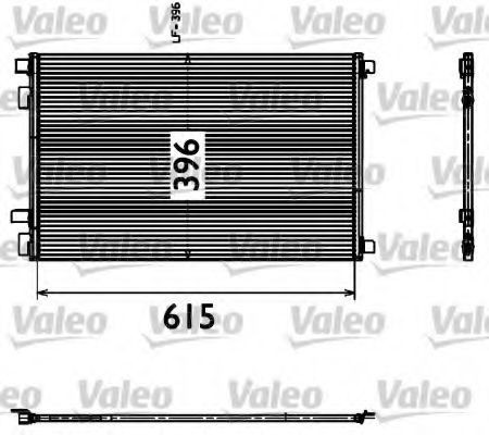 Condensator / Radiator aer conditionat RENAULT SCENIC II (JM0/1) (2003 - 2009) VALEO 817608