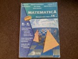 MATEMATICA MANUAL PENTRU CLASA A IX A DAN BRANZEI/BORIS SINGER ED SIGMA