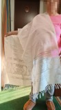 Marama / naframa veche, retro, vintage - bumbac si ata, pentru costum popular (pentru ie), stare buna, reducere pret