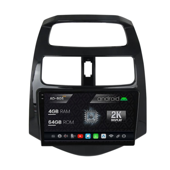 Navigatie 2K Daewoo Matiz Chevrolet Spark (2010-2014), Android OS, S-Quadcore 4GB RAM + 64GB ROM, 9.5 Inch - AD-BGS90042K+AD-BGRKIT243
