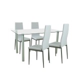 Set de masă Verna 4 1 alb-gri