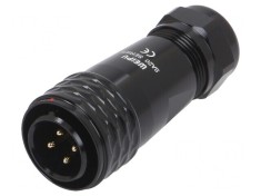 Mufă SA20 tată 4 PIN IP67 25A 500V cablu 8-12mm
