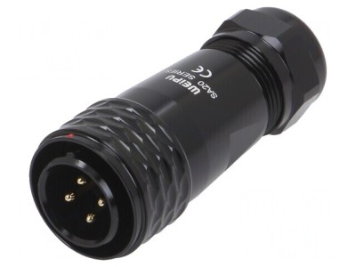 Mufă SA20 tată 4 PIN IP67 25A 500V cablu 8-12mm foto