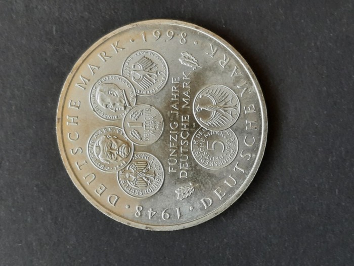 10 DM &quot;F&uuml;nfzig Jahre Deutsche Mark&quot; F, 1998, RFG - A 2905