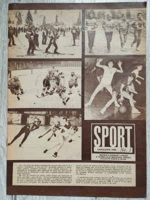 Revista SPORT nr. 1 - Ianuarie 1988 - Dobre, Silivas, Noemi Lung foto