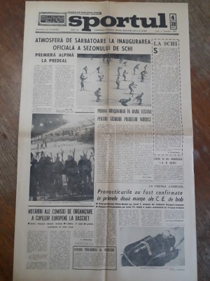 Ziarul Sportul 5 Ianuarie 1970 / CSP foto