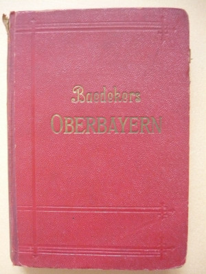 BAEDEKERS - MUNCHEN OBERBAYERN ALLGAU- 1921 foto