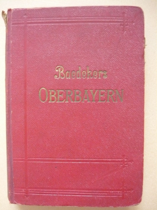 BAEDEKERS - MUNCHEN OBERBAYERN ALLGAU- 1921