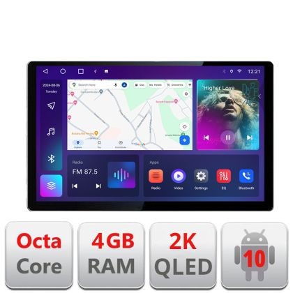 Navigatie dedicata NIssan Navara 2017- N-NAVARA17 Edonav ecran 13&quot; 2K 8 si 128 Android Waze USB Navigatie 4G 360 Toslink Youtube R CarStore Technology