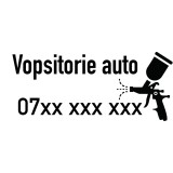 Sticker Vopsitorie Auto Personalizat cu Numar de Telefon , Reclama Auto Premium