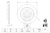 Disc frana BOSCH 0986479D97