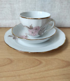 Trio portelan fin model floral