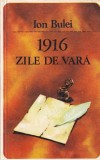Carte "1916 Zile de vara" Ion Bulei, Istorie Militara Primul Razboi Mondial, Romana, 262 Pagini, Brosata