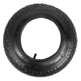 Cauciuc cu camera Micul Fermier 3.50-8, profil floare pentru roaba