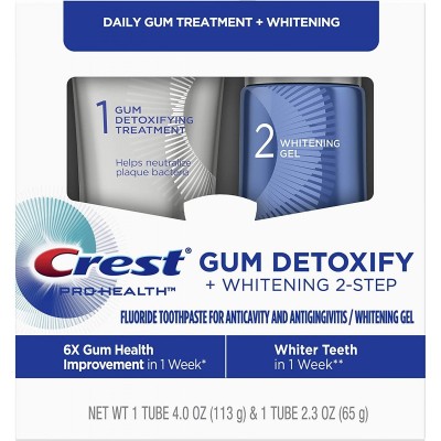 Set 2x Paste de Dinti, Crest, Gum Detoxify, Sistem Ingijire Gingii in 2 Pasi, 178gr foto