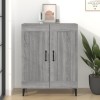 Dulap Gossi gri sonoma 69.5x34x90 cm, lemn compozit, servanta living, depozitare, bufet expunere