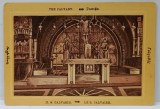 BISERICA CALVARULUI , INTERIOR , CROMOLITOGRAFIE , FORMAT CARTE POSTALA , CCA. 1900