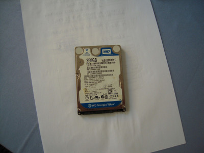 Hard Disk laptop WD Scorpio Blue WD2500BEVT 250GB, 5400rpm, 8 MB, SATA 2 foto