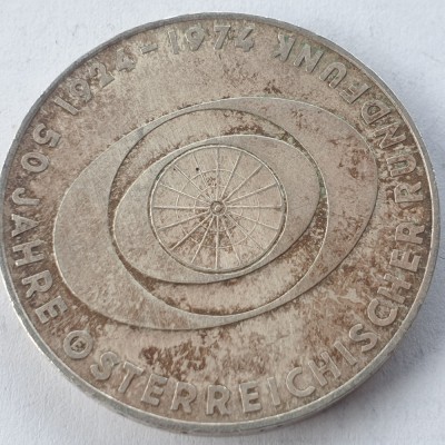 Austria 50 schilling 1974 argint foto