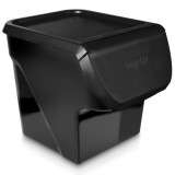 Recipient pentru Depozitarea Legumelor cu Capac Negru 13 litri Handy KitchenServ