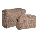 Cumpara ieftin Set de toaletă Safi, mix maro, 2 piese