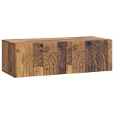 vidaXL Oglindă TV montată pe perete Lemn vechi 99 x 41 x 30 cm 898193
