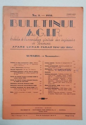 BULETINUL A.G.I.R., ANUL XVI, No. 2, FEBRUARIE, 1934 foto
