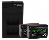 Pachet Incarcator Patona si 2 x Acumulatori Patona Premium pentru Sony NP-FW50