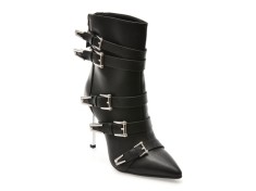 Botine elegante FLAVIA PASSINI negre, C2137, din piele naturala