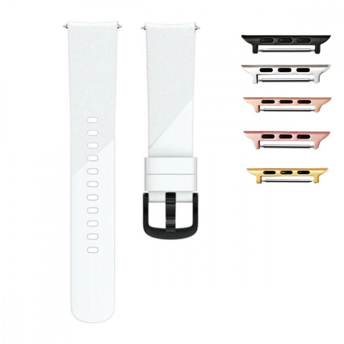 Curea silicon, compatibila Apple Watch 10, 42mm, Alb