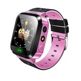 Ceas smartwatch copii JustZEN&trade; JZQ528, localizare prin LBS , touchscreen color, lanterna, buton SOS, Roz