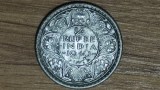 Cumpara ieftin India Britanica - argint - 1/4 quarter rupee 1940 -George VI- an unic de batere, Asia