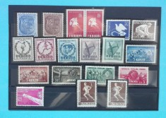 TIMBRE ROMANIA -LOT SPORT 1943 -1959 ,8 SERII COMPLETE ( vezi descrierea ) MNH foto