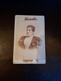 Fotografie tip CDV Portret Femeie , Bucuresti - 1906