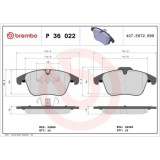 Placute frana Jaguar S-Type 2 (X200) 10.98-12.08, Xf I (X250) 03.08-04.15, Xf Sportbrake (X250) 09.12-12.15, Xj (X350 X358) 03.03-03.09, Xk 2 Convert, BREMBO