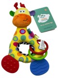Girafa Plus Bebelusi cu Inele si Texturi, 0+ Luni, Jucarie Calmanta Eruptii Dentare, Multicolor