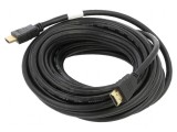 Cablu HDMI 1.4 10m negru PVC cu mufă la ambele capete