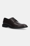 HUGO pantofi de piele Gryff barbati, culoarea maro, 50529049