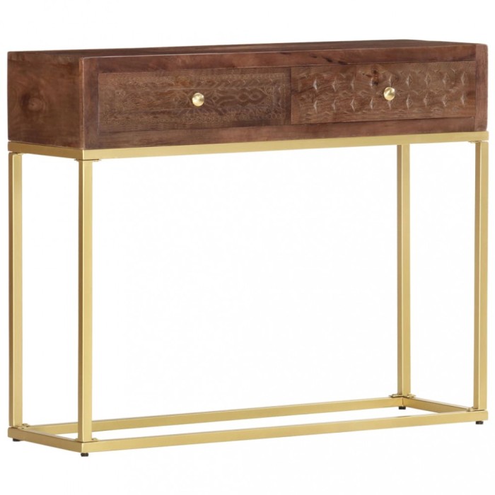 vidaXL Masă consolă, 90 x 30 x 75 cm, lemn masiv de mango 286555