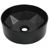 VidaXL Chiuvetă de baie, negru, 36 x 14 cm, ceramică