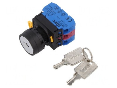 Comutator rotativ cu cheie 22mm - Set de 2 bucăți foto