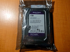 Hard disk nou sigilat Western Digital WD Purple 1TB WD10PURX SATA 6Gb/s 64MB foto