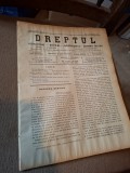 Dreptul, Revista de legislatiune, doctrina, jurisprudenta, economie politica, Anul XXXIV Nr.54 1905 - C.G.Dissescu, V.Athanasovici, Paul Negulescu, Al