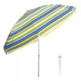 Pachet Umbrela protectie solara 3m + suport tip burghiu alb Zilan ZTS8490_2