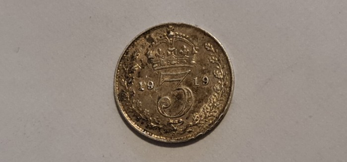 Anglia - 3 pence 1919