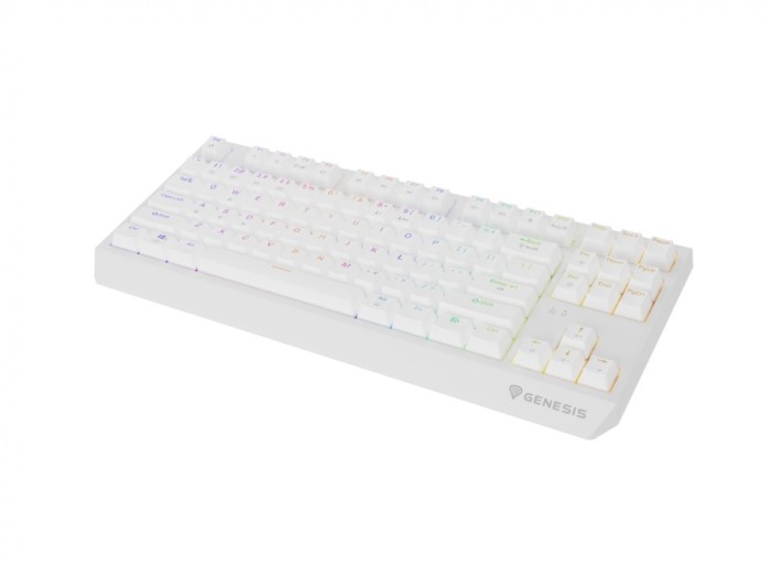 Tastatura WS Genesis Thor 230 TKL R alb
