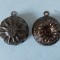 Lot 2 forme miniaturale de prajitura guguluf chec, decor miniatura casa papusii, metal aramiu, 5.5cm diametru x 2 cm inaltime