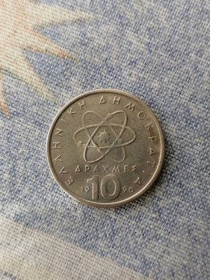 Moneda 10 DRACHME 1990.GRECIA foto