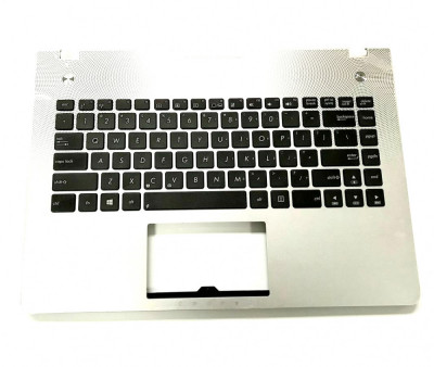 Carcasa superioara cu tastatura palmrest Laptop, Asus, N46, N46VZ, N46VB, N46VJ, N46VM, N46VZ, R401VB, R401VJ, R401VM, iluminata, diverse layout-uri foto