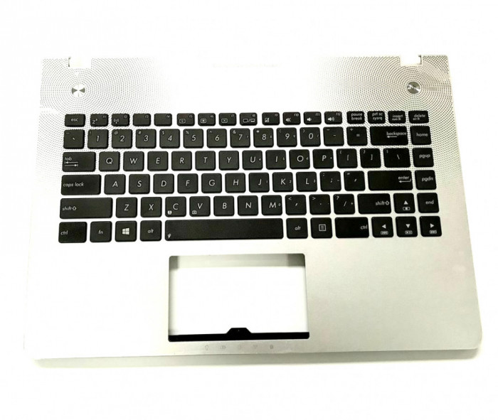 Carcasa superioara cu tastatura palmrest Laptop, Asus, N46, N46VZ, N46VB, N46VJ, N46VM, N46VZ, R401VB, R401VJ, R401VM, iluminata, diverse layout-uri